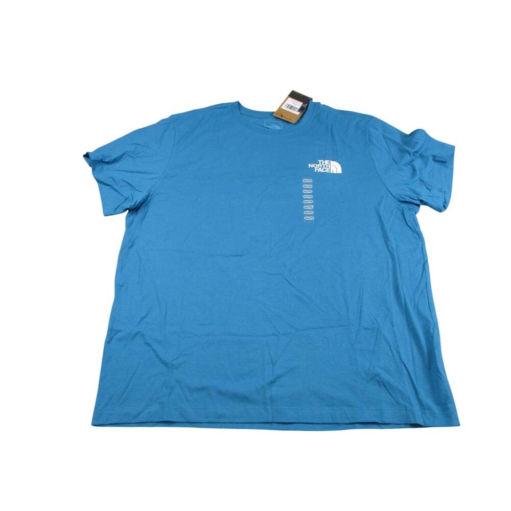 The North Face Shirt Mens 2XL Blue Evo Throwback Graphic Digital Steel Tee